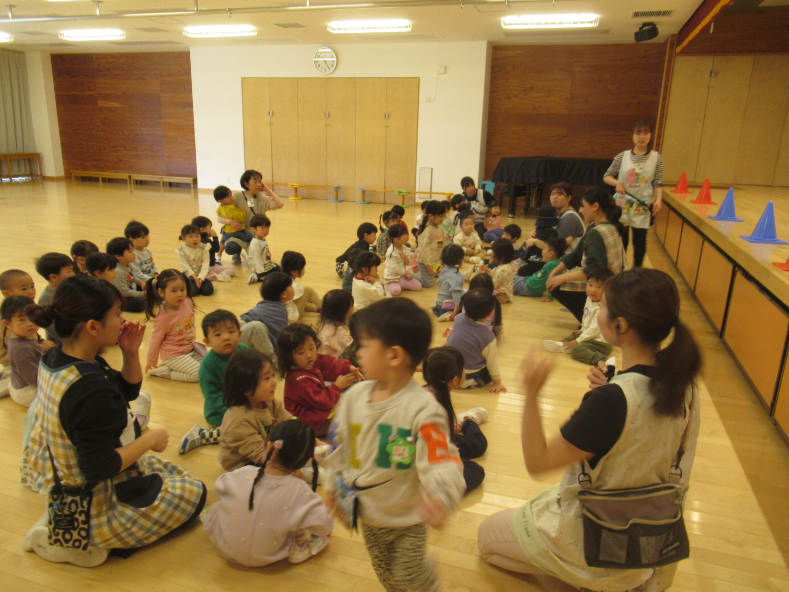 新入園児のみんな、ようこそ幼稚園へ！